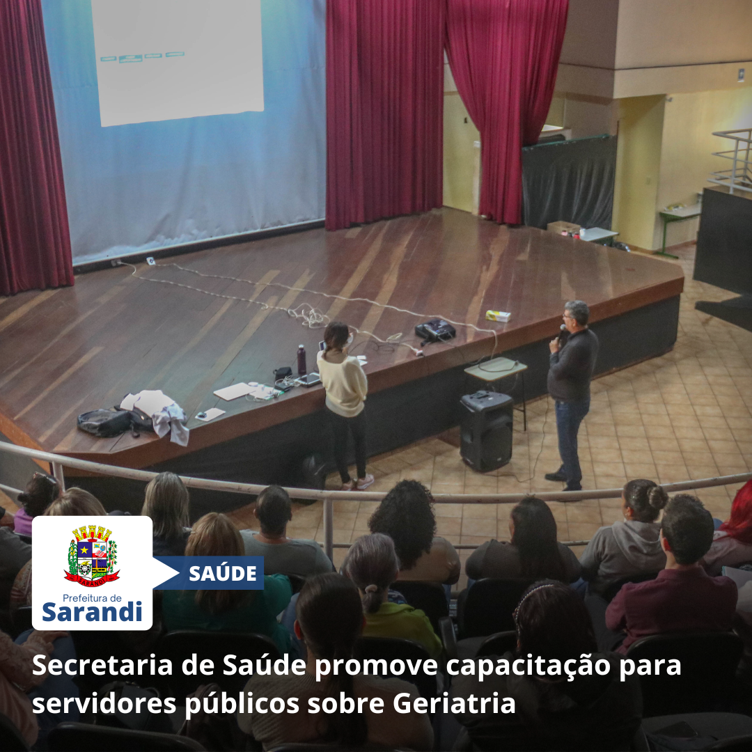 Secretaria de Saúde promove capacitação para servidores públicos sobre Geriatria